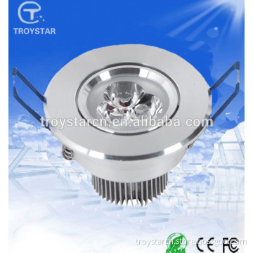 3*1w 3 wattages high power led 68mm cut out led downlight, adjustable